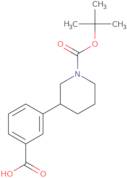 3-{1-[(tert-Butoxy)carbonyl]piperidin-3-yl}benzoic acid