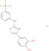 4-(4-((3-(trifluoromethyl)phenyl)amino)-3,5-thiazolyl)benzene-1,2-diol, hydrochloride