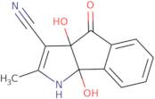 1,3a,4,8b-Tetrahydro-3a,8b-dihydroxy-2-methyl-4-oxo-indeno[1,2-b]pyrrole-3-carbonitrile