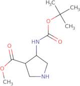 Trans-methyl-4-n-boc-amino-pyrrolidine-3-carboxylate (racemic)