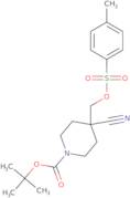 Tert-Butyl 4-cyano-4-((tosyloxy)-methyl)piperidine-1-carboxylate