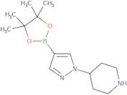 4-(4-(4,4,5,5-Tetramethyl-1,3,2-dioxaborolan-2-yl)-1H-pyrazol-1-yl)piperidine