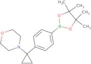 4-[1-[4-(4,4,5,5-Tetramethyl-1,3,2-dioxaborolan-2-yl)phenyl]cyclopropyl]-morpholine