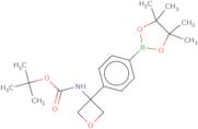 Tert-Butyl (3-(4-(4,4,5,5-tetramethyl-1,3,2-dioxaborolan-2-yl)phenyl)oxetan-3-yl)carbamate