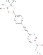 4-[4-(4,4,5,5-Tetramethyl-[1,3,2]dioxaborolan-2-yl)-phenylethynyl]benzoic acid methyl ester