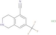 7-(Trifluoromethyl)-1,2,3,4-tetrahydroisoquinoline-5-carbonitrile hydrochloride
