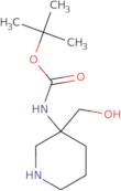 tert-Butyl 3-(hydroxymethyl)piperidin-3-ylcarbamate