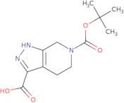 1,4,5,7-Tetrahydro-6H-pyrazolo[3,4-c]pyridine-3,6-dicarboxylic acid 6-(1,1-dimethylethyl) ester