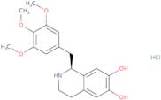 (S)-1,2,3,4-Tetrahydro-1-[(3,4,5-trimethoxyphenyl)methyl]-6,7-isoquinolinediol hydrochloride