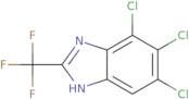 4,5,6-Trichloro-2-(Trifluoromethyl)-1H-Benzimidazole