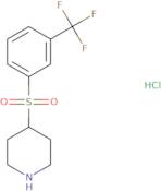 4-{[3-(Trifluoromethyl)phenyl]sulfonyl}piperidine hydrochloride (1:1)