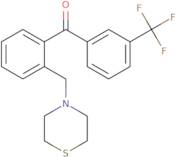 [2-(4-Thiomorpholinylmethyl)phenyl][3-(trifluoromethyl)phenyl]methanone