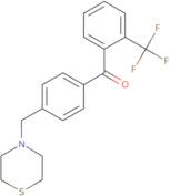 [4-(4-Thiomorpholinylmethyl)phenyl][2-(trifluoromethyl)phenyl]methanone