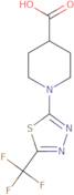 1-[5-(Trifluoromethyl)-1,3,4-thiadiazol-2-yl]-4-piperidinecarboxylic acid