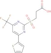 3-(4-Thiophen-2-Yl-6-Trifluoromethyl-Pyrimidine-2-Sulfonyl)-Propionic Acid