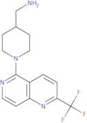 1-{1-[2-(Trifluoromethyl)-1,6-naphthyridin-5-yl]-4-piperidinyl}methanamine