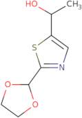 1-[2-(1,3-Dioxolan-2-yl)-1,3-thiazol-5-yl]ethan-1-ol