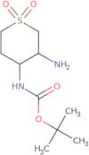 rac-tert-Butyl N-[(3R,4S)-3-amino-1,1-dioxo-1Î»6-thian-4-yl]carbamate