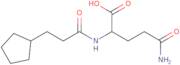 4-Carbamoyl-2-(3-cyclopentylpropanamido)butanoic acid