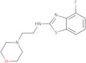 4-Fluoro-N-(2-morpholin-4-ylethyl)-1,3-benzothiazol-2-amine