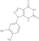 1-(3,4-Dimethylphenyl)-6-mercapto-1,5-dihydro-4H-pyrazolo[3,4-d]pyrimidin-4-one