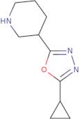 3-(5-Cyclopropyl-1,3,4-oxadiazol-2-yl)piperidine