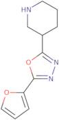 3-[5-(Furan-2-yl)-1,3,4-oxadiazol-2-yl]piperidine