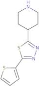 4-[5-(2-Thienyl)-1,3,4-thiadiazol-2-yl]piperidine