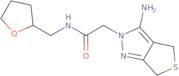 2-(3-Amino-4H-thieno[3,4-c]pyrazol-2(6H)-yl)-N-(tetrahydrofuran-2-ylmethyl)acetamide