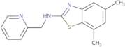 5,7-Dimethyl-N-(pyridin-2-ylmethyl)-1,3-benzothiazol-2-amine