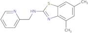 4,6-Dimethyl-N-(pyridin-2-ylmethyl)-1,3-benzothiazol-2-amine