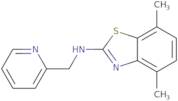 4,7-Dimethyl-N-(pyridin-2-ylmethyl)-1,3-benzothiazol-2-amine