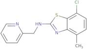 7-Chloro-4-methyl-N-(pyridin-2-ylmethyl)-1,3-benzothiazol-2-amine