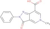 5-Methyl-3-oxo-2-phenyl-3,5-dihydro-2H-pyrazolo[4,3-c]pyridine-7-carboxylic acid
