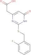 (2-[(2-Fluorobenzyl)thio]-6-oxo-1,6-dihydropyrimidin-4-yl)acetic acid