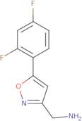 [5-(2,4-Difluorophenyl)-1,2-oxazol-3-yl]methanamine