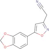 [5-(1,3-Benzodioxol-5-yl)isoxazol-3-yl]acetonitrile