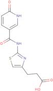 3-(2-{[(6-Oxo-1,6-dihydropyridin-3-yl)carbonyl]amino}-1,3-thiazol-4-yl)propanoic acid