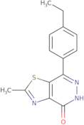 7-(4-Ethylphenyl)-2-methyl[1,3]thiazolo[4,5-d]pyridazin-4(5H)-one