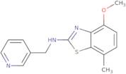 4-Methoxy-7-methyl-N-(pyridin-3-ylmethyl)-1,3-benzothiazol-2-amine