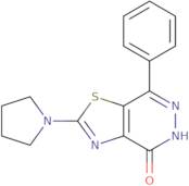 7-Phenyl-2-pyrrolidin-1-yl[1,3]thiazolo[4,5-d]pyridazin-4(5H)-one