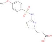 3-(2-([(4-Methoxyphenyl)sulfonyl]amino)-1,3-thiazol-4-yl)propanoic acid
