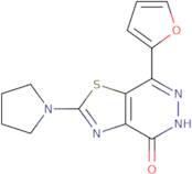 7-(2-Furyl)-2-pyrrolidin-1-yl[1,3]thiazolo[4,5-d]pyridazin-4(5H)-one