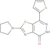 2-Pyrrolidin-1-yl-7-(2-thienyl)[1,3]thiazolo[4,5-d]pyridazin-4(5H)-one