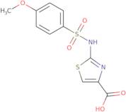 2-([(4-Methoxyphenyl)sulfonyl]amino)-1,3-thiazole-4-carboxylic acid