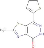 2-Methyl-7-(2-thienyl)[1,3]thiazolo[4,5-d]pyridazin-4(5H)-one