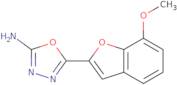 5-(7-Methoxy-1-benzofuran-2-yl)-1,3,4-oxadiazol-2-amine