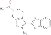 1-(2-Amino-3-(benzo[D]thiazol-2-yl)-4,7-dihydrothieno[2,3-c]pyridin-6(5H)-yl)ethan-1-one