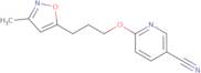 6-[3-(3-Methylisoxazol-5-yl)propoxy]nicotinonitrile