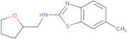 6-Methyl-N-(tetrahydrofuran-2-ylmethyl)-1,3-benzothiazol-2-amine